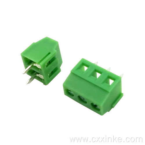 3.5MM pitch screw type PCB terminal block 2P3P can be spliced